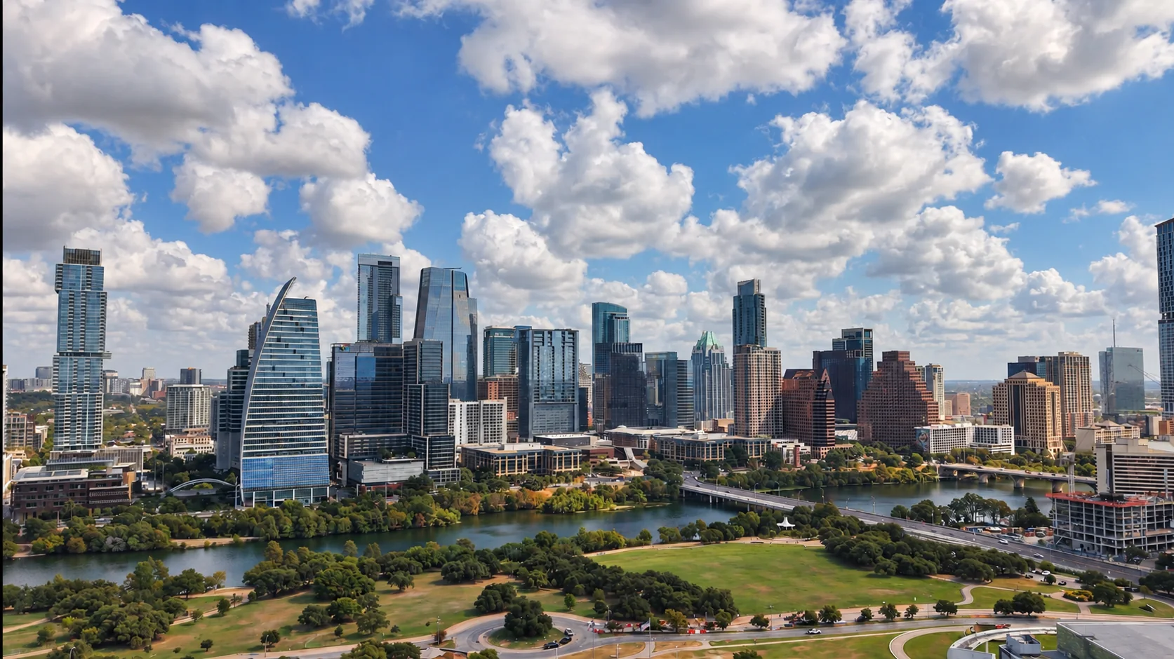 Austin skyline at sunset